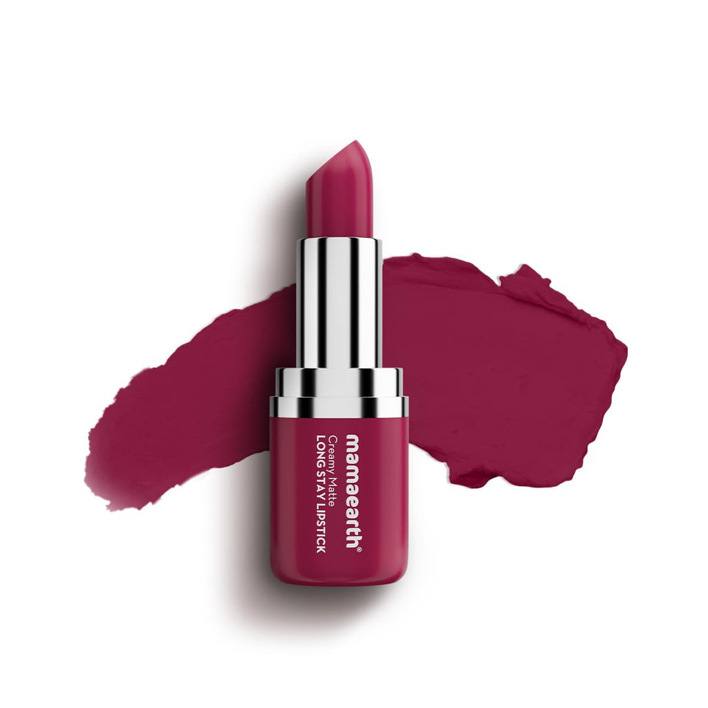 Mamaearth Creamy Matte Long Stay Lipstick,42g