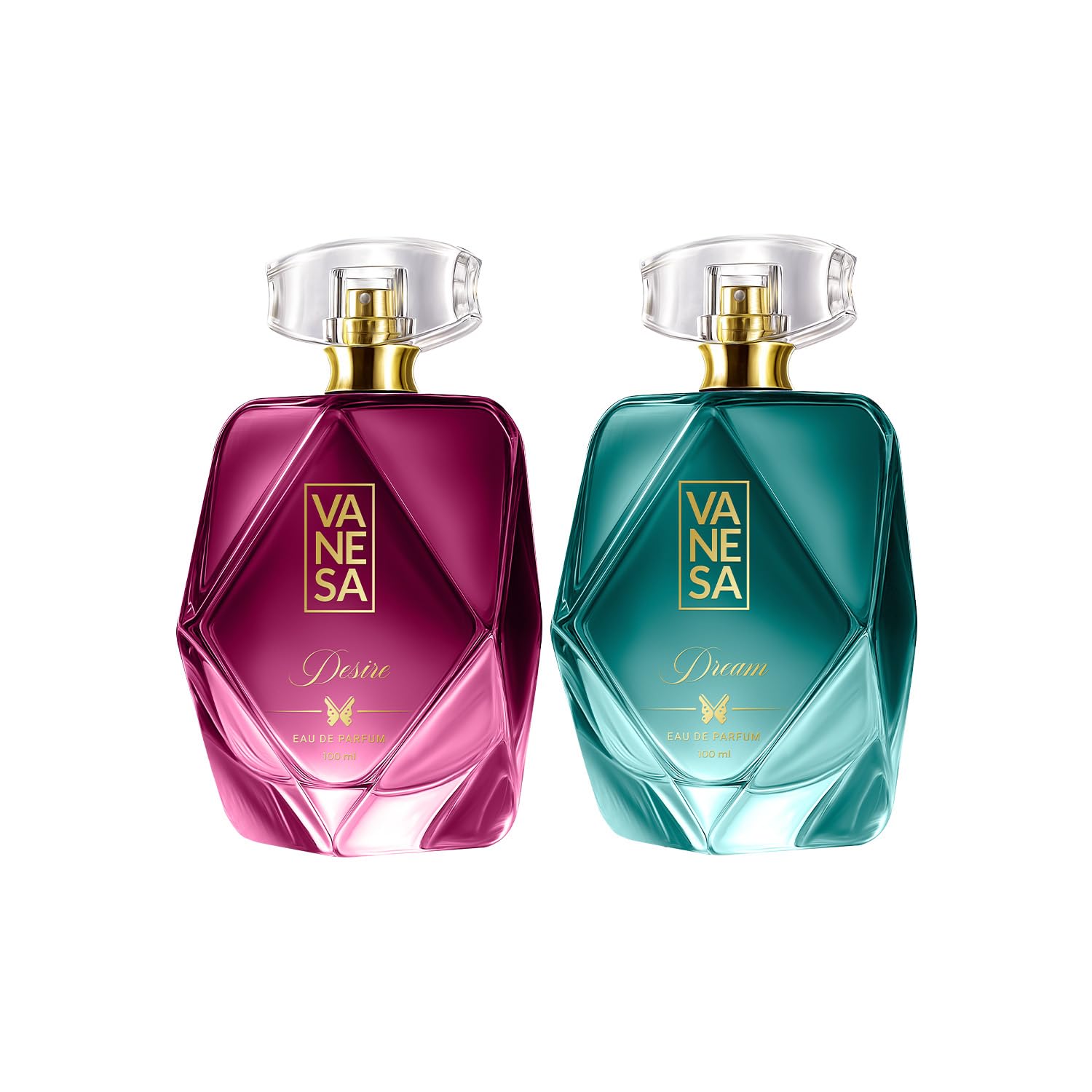 VANESA Dream & Desire Perfume For Women 100 ML Each, Pack of 2 | Long Lasting Eau Da Parfum