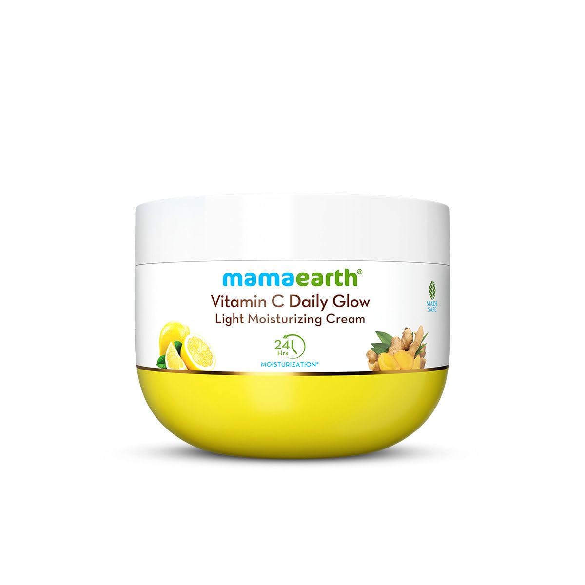 MAMAEARTH Vitamin C daily Glow Light Moisturizing Cream 200 gm Jar