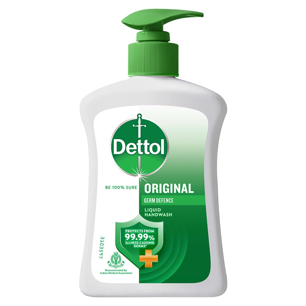 Dettol Liquid Handwash Dispenser Bottle Pump - Original Hand Wash- 200ml