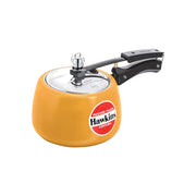 Hawkins 3 Litre Contura Pressure Cooker, Ceramic Coated Handi Inner Lid Cooker, Mustard Yellow (CMY30)