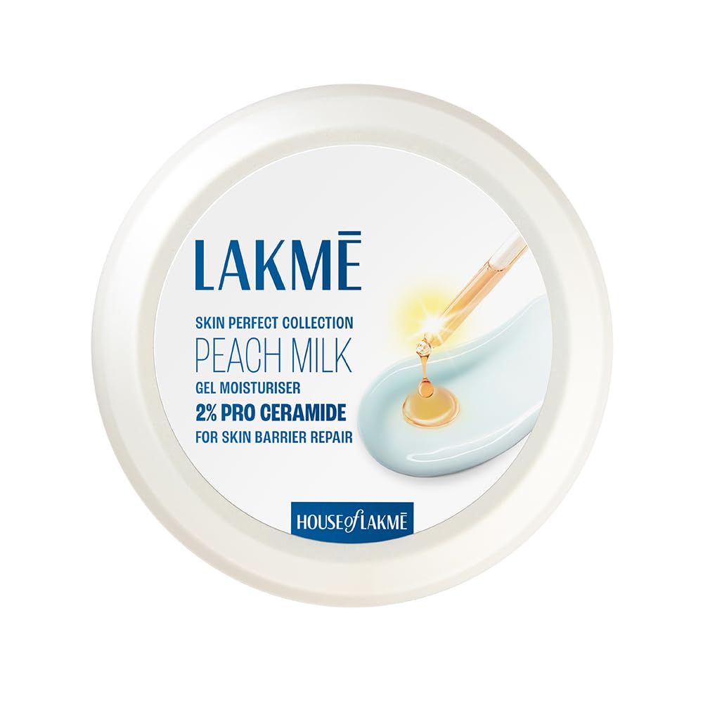 Lakmé Peach Milk Gel Moisturiser with 2% Pro Ceramide,100g