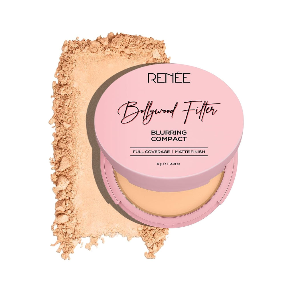 RENEE Bollywood Filter Blurring Compact - Beige Blur,9g