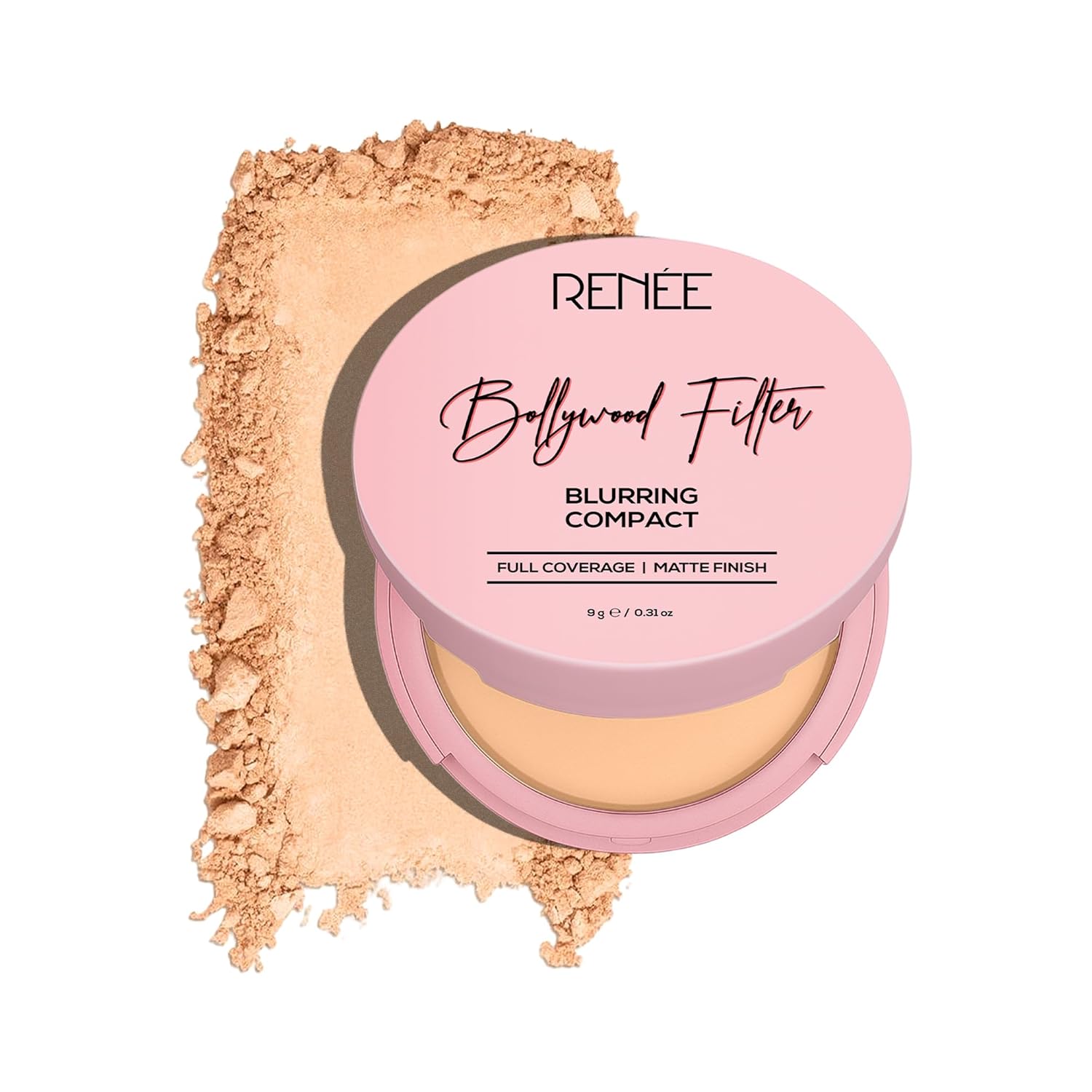 RENEE Bollywood Filter Blurring Compact - Beige Blur,9g