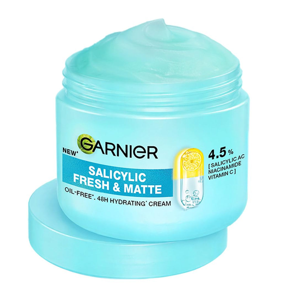 Garnier Fresh & Matte Salicylic Acid Sorbet Gel Face Moisturizer, 45g