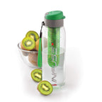 CELLO Fruit Infuser Water Bottle 800ml, Green | Wide Sealed Flip-Top Cap, Leak-Proof & Durable | Airtight, Reusable | Detox Infuser Bottle for Fridge, Gym, Office, Travel, Kitchen & Trekking