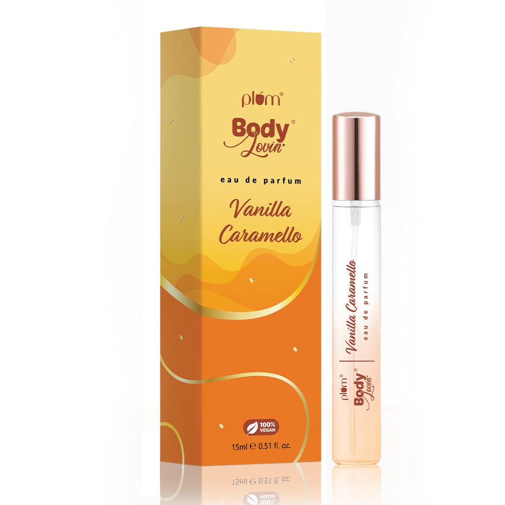 Plum BodyLovin' Vanilla Caramello Perfume | Long-Lasting Gourmand Fragrance | Luxury Perfume for Women | Vanilla, Caramel & Pistachio Notes | 15ml