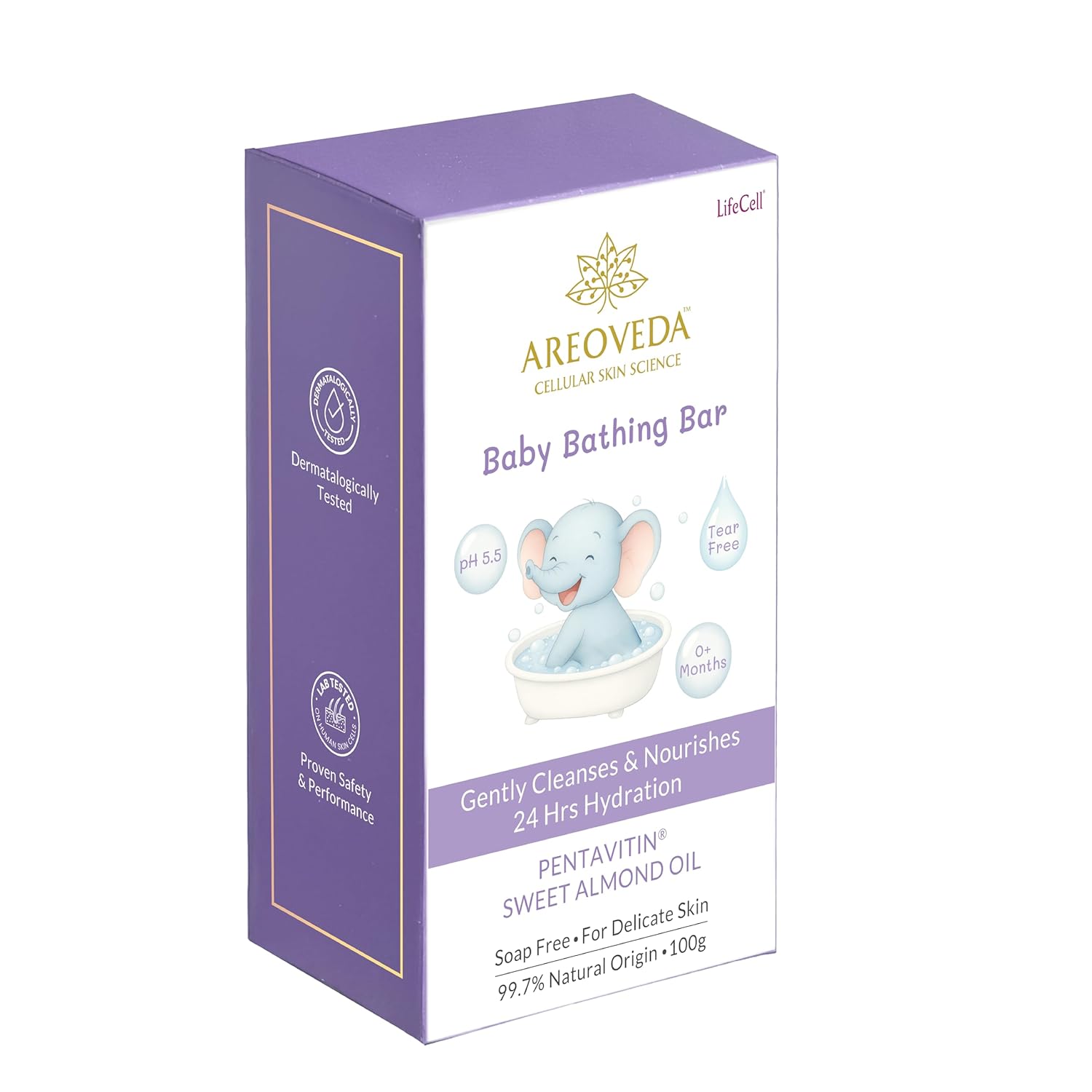AreoVeda Baby Bathing Bar (100 gm)
