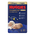Huggies Natural Soft Overnite Diaper Pants| Premium Pant Style Baby Diapers Medium Size (L Size | 9-14 Kgs), 34 count| Keeps baby dry all night with cloud...