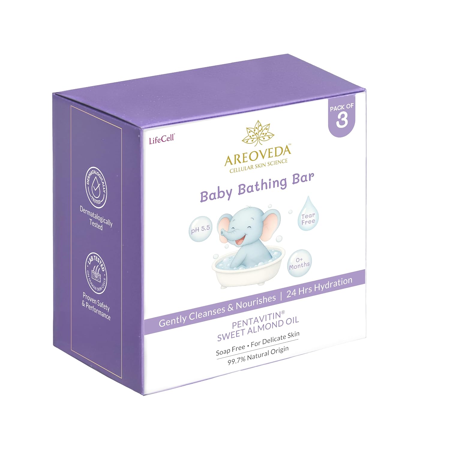 AreoVeda Baby Bathing Bar (100gm*3)