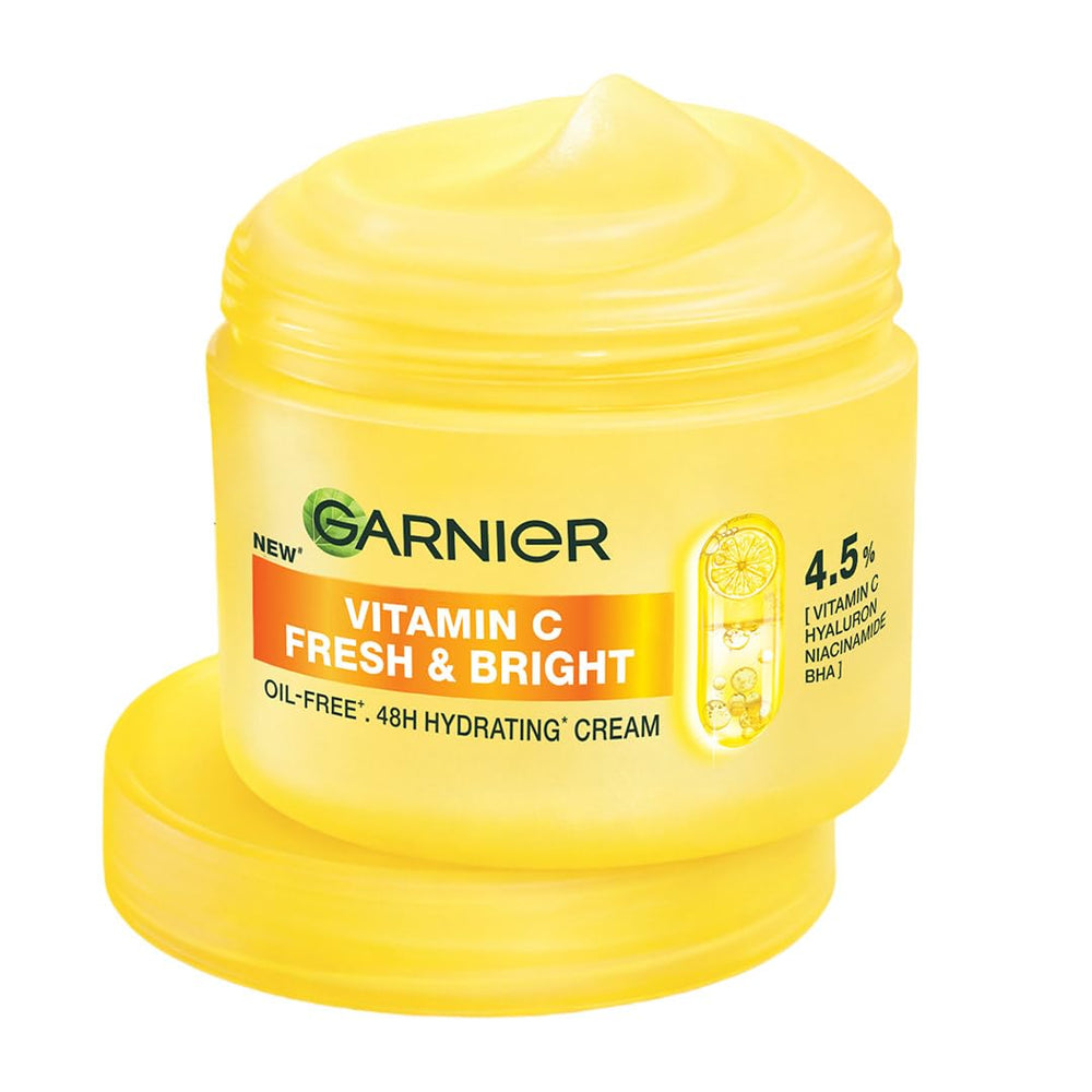 Garnier Fresh & Bright Vitamin C Sorbet Gel Face Moisturizer Cream, 90g