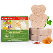 Natural Baby Soap with Tear-Free Formula, 75g (Pack of 3)