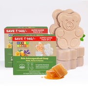 Natural Soap for Babies & Kids with Tear-Free Formula ,Pack of 6 (75 Grams Each)