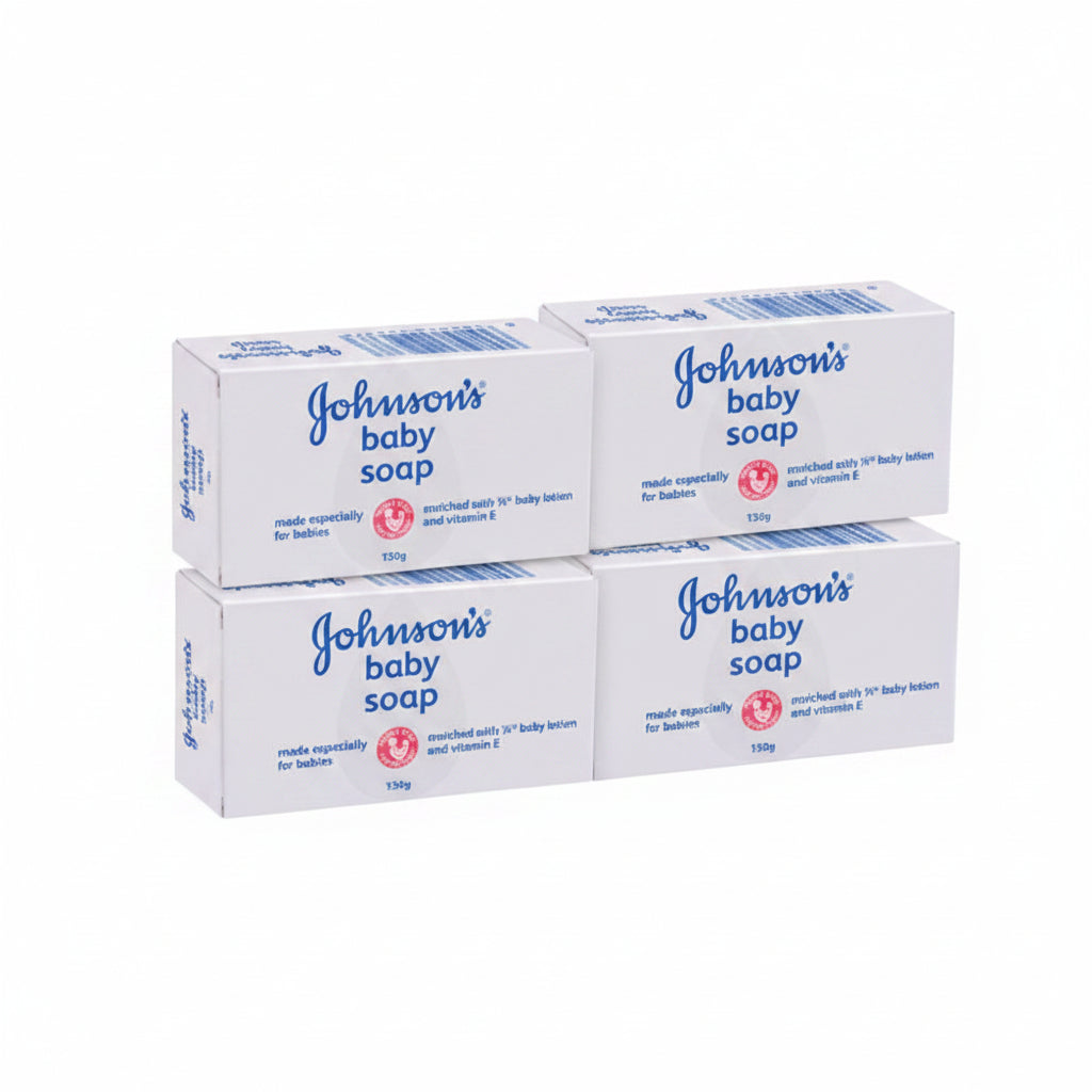 Johnson & Johnson Baby Bar Soap White 100G. (Pack 4)