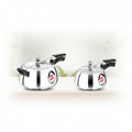 Hawkins Miss Mary Aluminium Inner Lid Handi Pressure Cooker, 3 Litre And 5 Litre, Combo Set, Silver, 3 Liter
