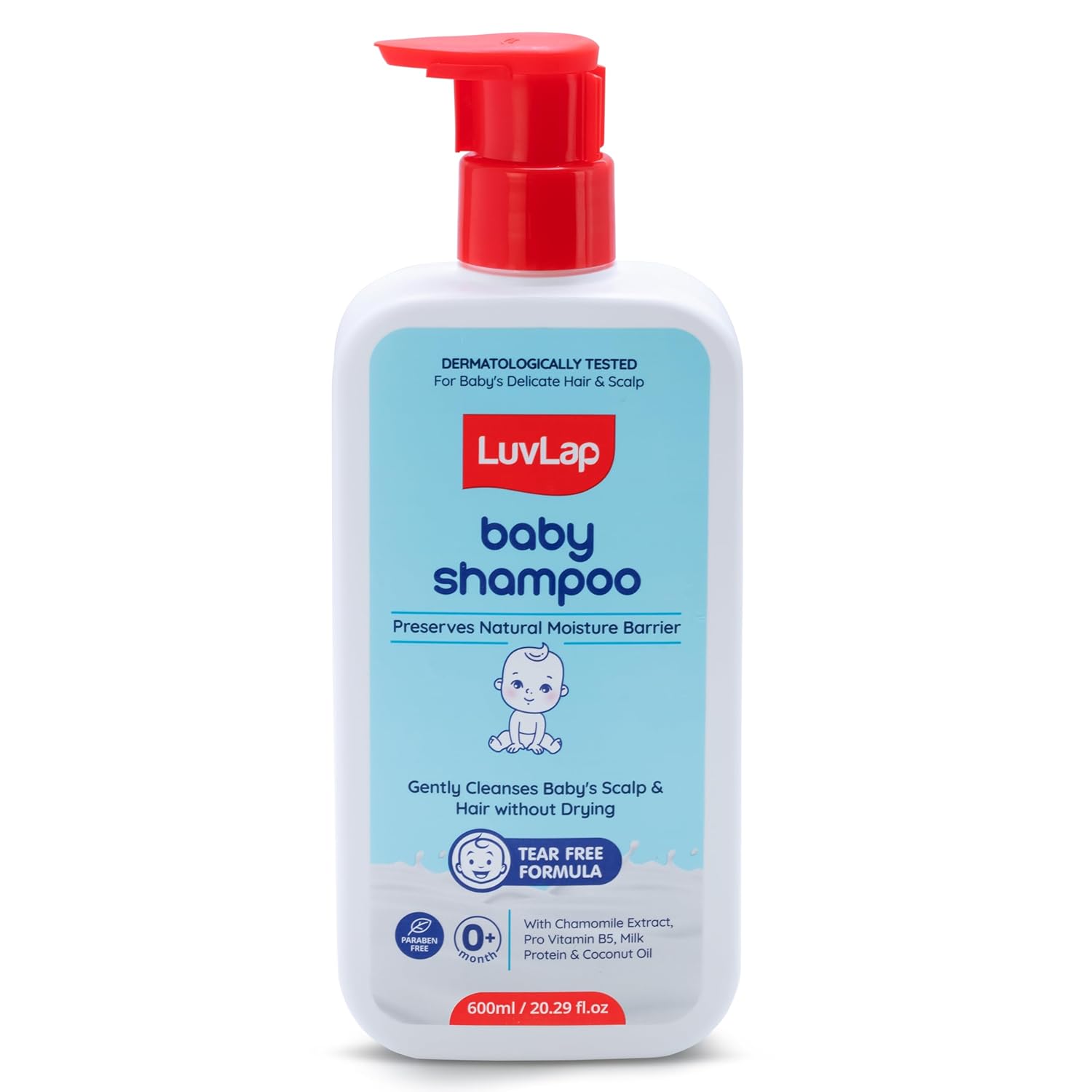 LuvLap Milky Soft Baby Shampoo - 600ml