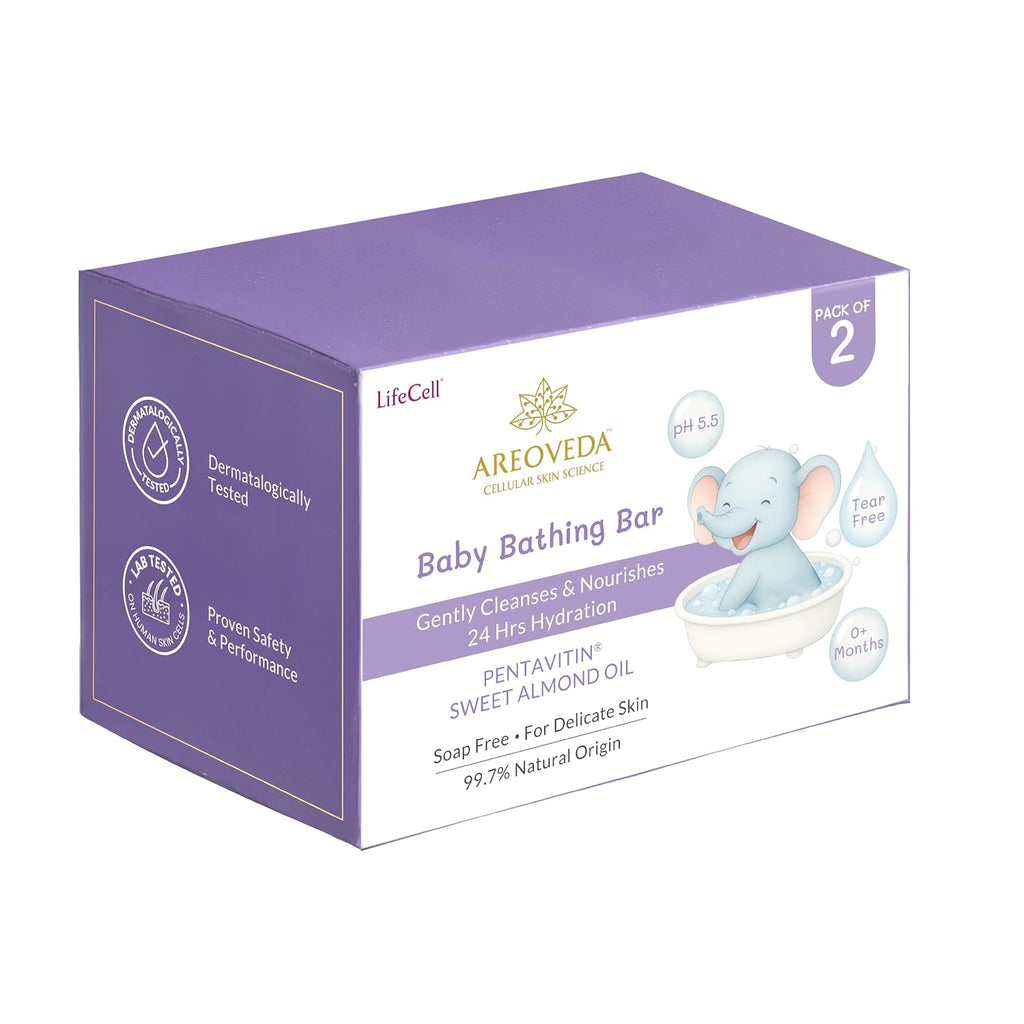 AreoVeda Baby Bathing Bar (100gm*2)
