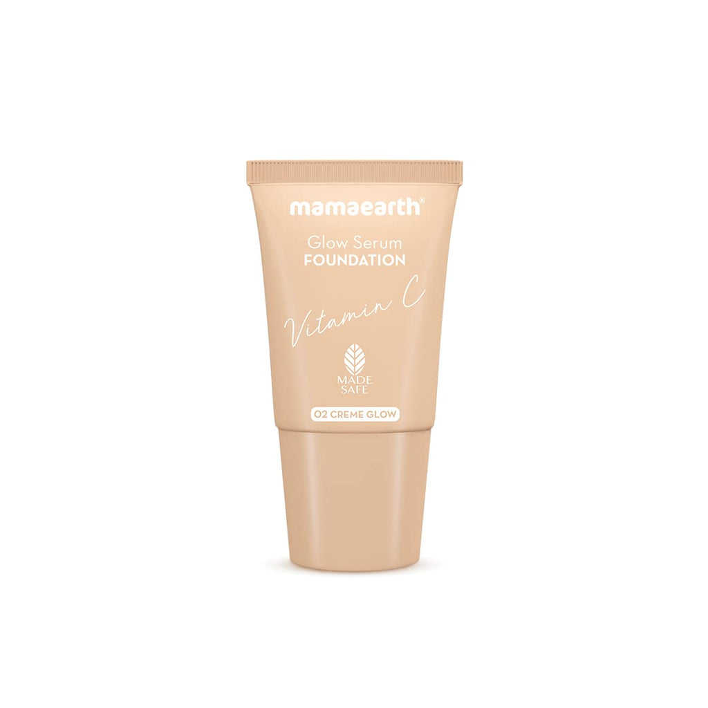 Mamaearth Glow Serum Medium Coverage Natural Foundation ,18ml