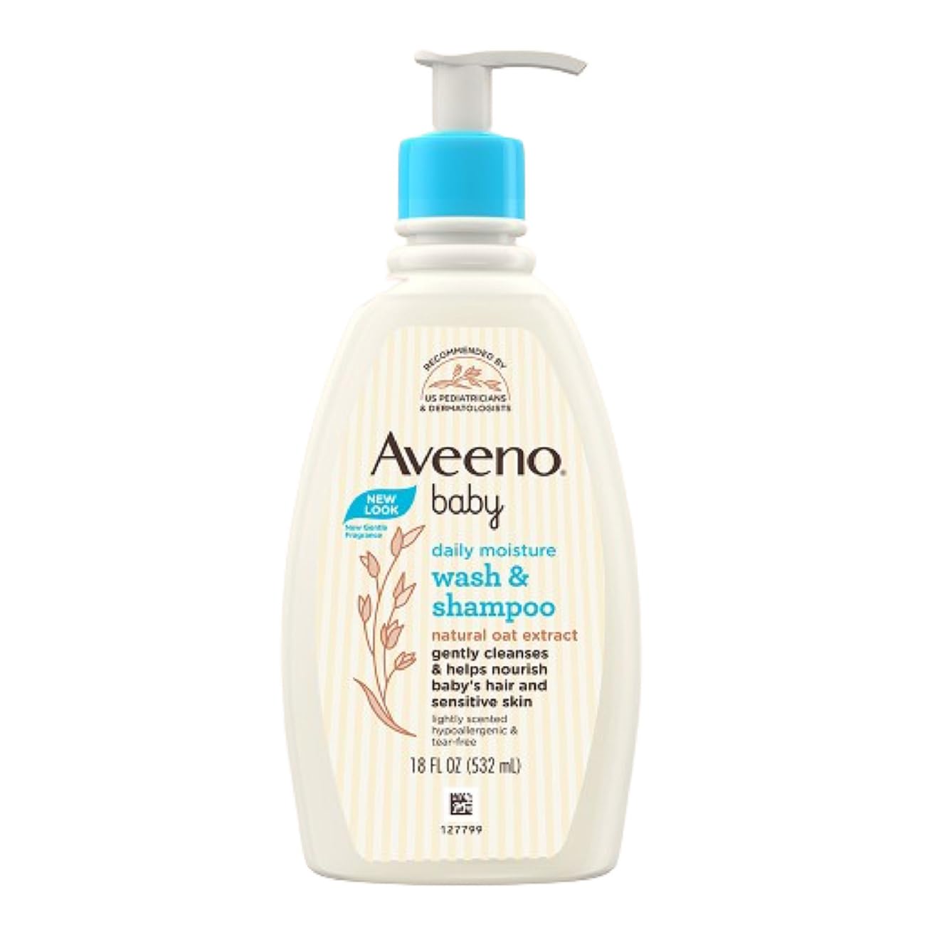 Aveeno Baby Daily Moisture Wash & Shampoo,532ml