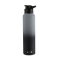 CELLO Aqua Pro Max Stainless Steel Water Bottle 1000 ml Black & Grey | ISI Certified Single Wall Rust & Leakproof Fridge Safe Stylish Easy Grip Colorful Steel Water Bottle For Office & Daily Use