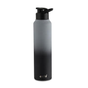 CELLO Aqua Pro Max Stainless Steel Water Bottle 1000 ml Black & Grey | ISI Certified Single Wall Rust & Leakproof Fridge Safe Stylish Easy Grip Colorful Steel Water Bottle For Office & Daily Use