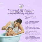 Himalaya Extra Moisturizing Baby Wash with Olive Oil, Aloevera|pH5.5|200ml