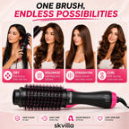 Professional Hot Air Brush One Step Hair Dryer Volumizer Styler Ceramic Tourmaline Ionic Blowout Salon Styler