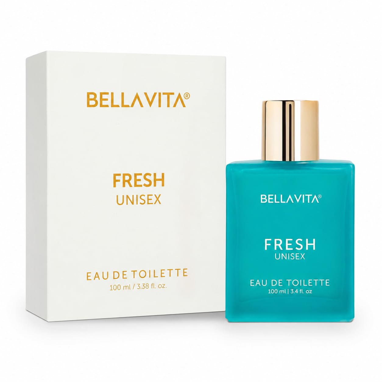 Bella Vita Luxury Fresh Unisex Long Lasting Perfume for Man and Woman | EDT 100ml | Bergamot, Lavender, Ylang Ylang | Citrus, Floral Premium Fragrance for...