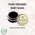 Organic Netra Baby Kajal 8g for Newborns Water-Resistant Smudgeproof Longlasting Enriched with Natural Organic Ingredients Safe for Sensitive Baby Skin No Harmful Chemicals Matte Finish - 8g