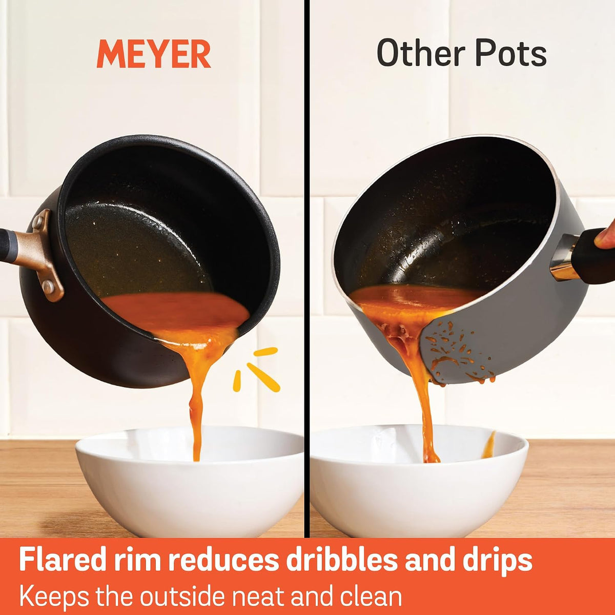 Meyer Accent Series Hard Anodized Nonstick Sauce Pan/Saucepan, 2 Quart