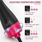 Professional Hot Air Brush One Step Hair Dryer Volumizer Styler Ceramic Tourmaline Ionic Blowout Salon Styler