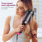 Professional Hot Air Brush One Step Hair Dryer Volumizer Styler Ceramic Tourmaline Ionic Blowout Salon Styler