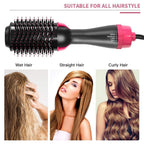 Professional Hot Air Brush One Step Hair Dryer Volumizer Styler Ceramic Tourmaline Ionic Blowout Salon Styler