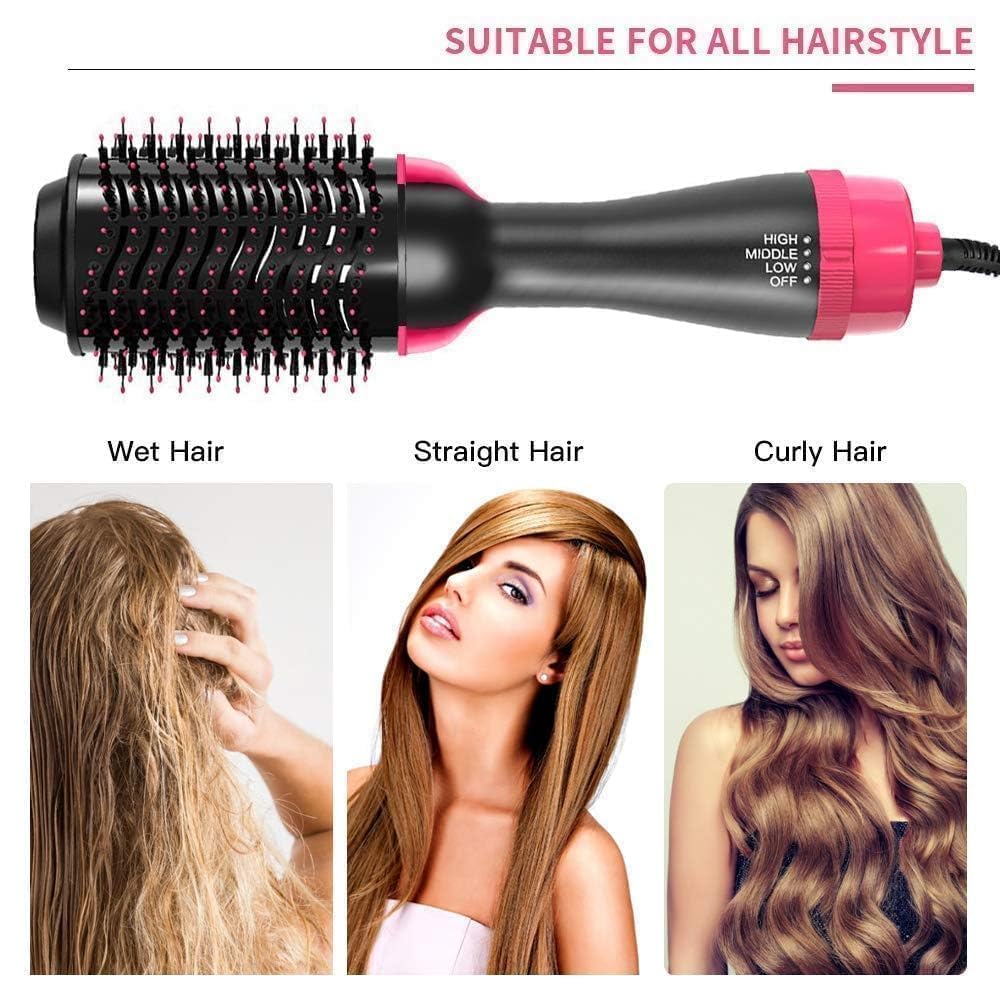 Professional Hot Air Brush One Step Hair Dryer Volumizer Styler Ceramic Tourmaline Ionic Blowout Salon Styler