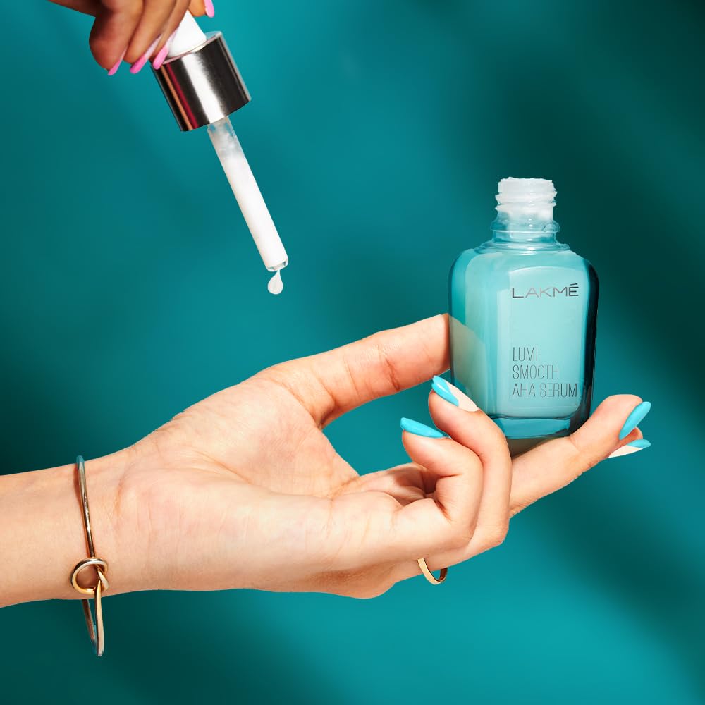 Lakme Lumi Smooth Serum with 8% AHA - BHA - PHA+ Complex for Luminous Skin & Improved Texture 30 ml