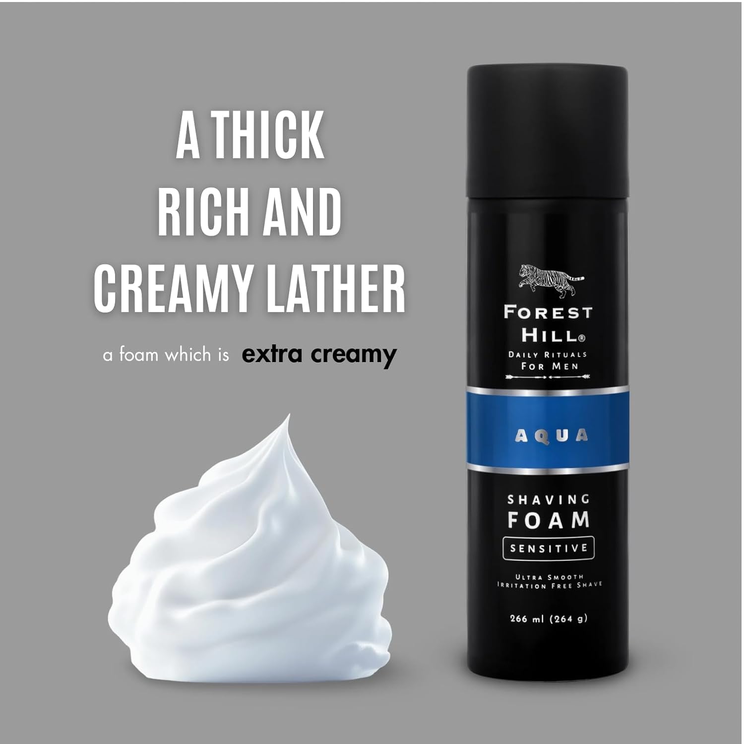 Forest Hill Aqua Pre Shave Foam For Men 266 ml (pack of-3)