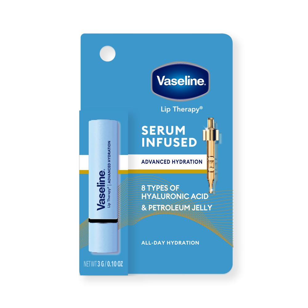 Vaseline Lip Therapy Serum Infused Lip Balm Advanced Hydration with Hyaluronic Acid & Petroleum Jelly | 3g