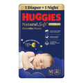 Huggies Natural Soft Overnite Diaper Pants| Premium Pant Style Baby Diapers Medium Size (M Size | 7-12 Kgs), 42 count| Keeps baby dry all night with cloud...