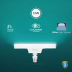 Philips Motion Sensor 12W LED T-Bulb | Motion Sensor Light for Home | Bulb Base : B22, Light Color : Crystal White | Pack of 1