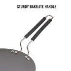 Cello Crown Hard Anodised Concave Tawa 280Mm, Red