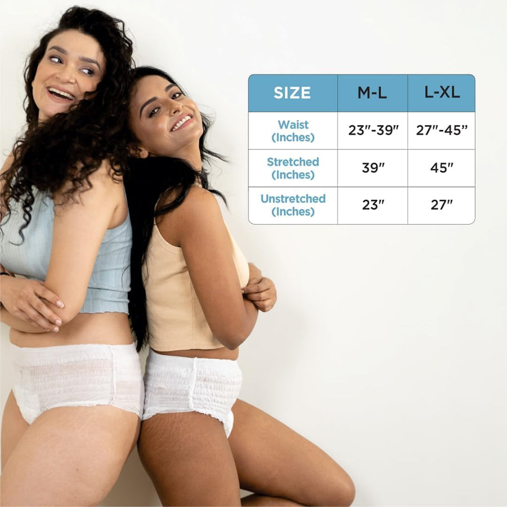 Pee Safe Comfort Period Panties | M-L | 4 Panties | Heavy Flow