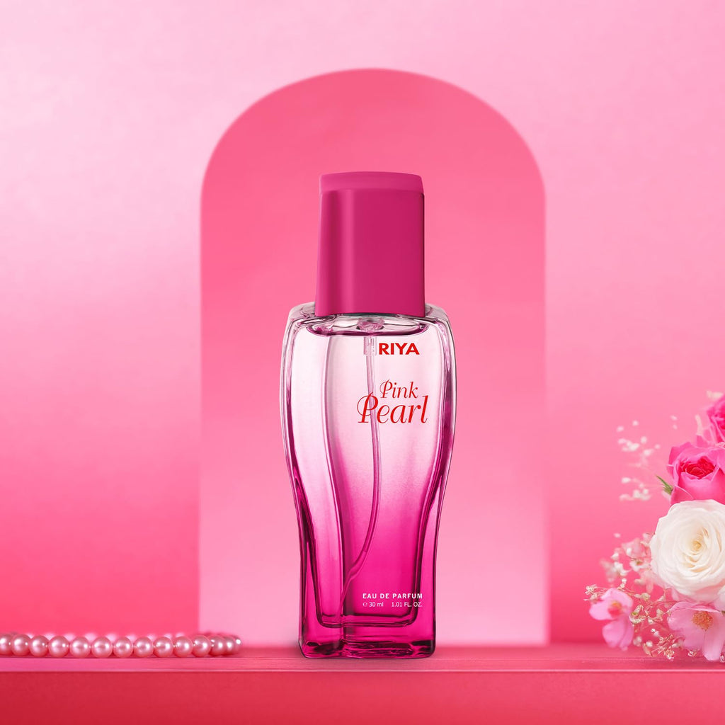RIYA PINK PEARL For Women Eau De Parfum Spray Citrus Rose 30 ML Long Lasting Fragrance | Pretty Pink | Love yourself