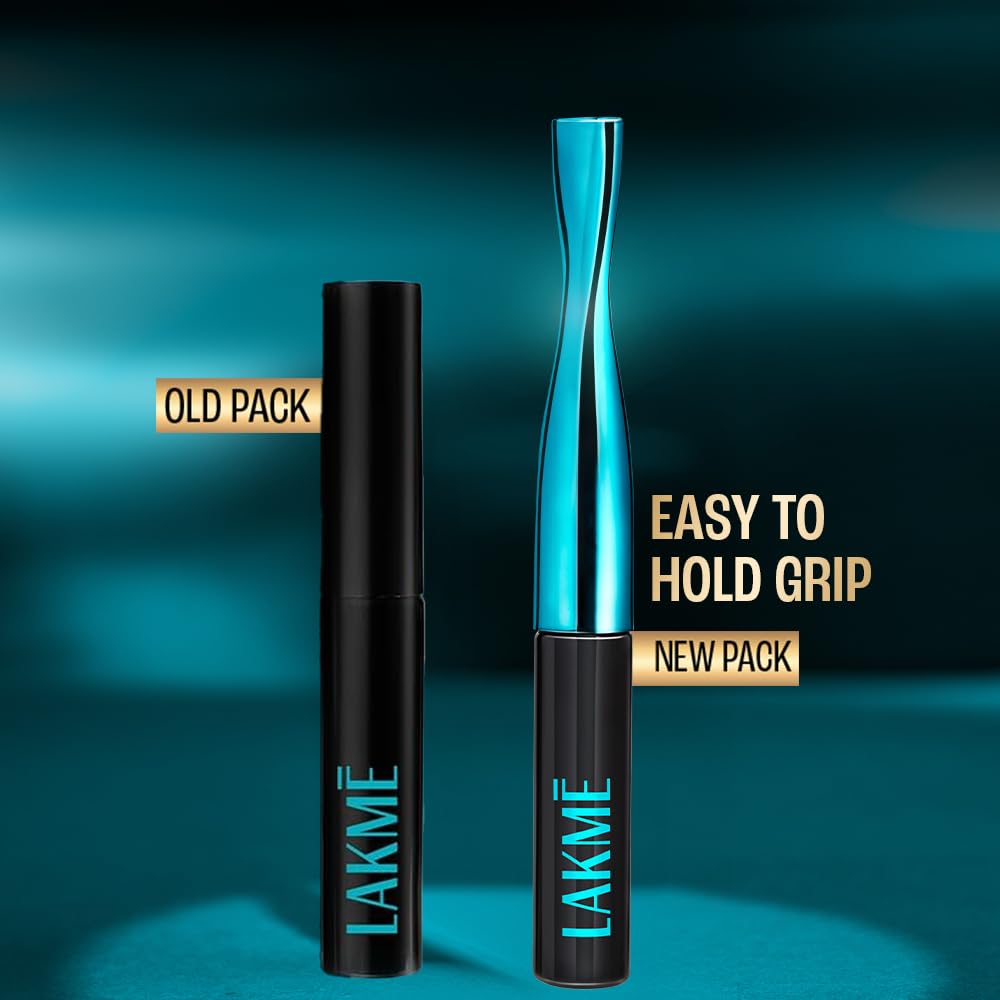 LAKME 9to5 Eyeconic Waterproof Liquid Eyeliner, Intense Black, 4.5 ml, for Precise Eye Definition, with Quick-Dry Formula, Smudgeproof and Waterproof