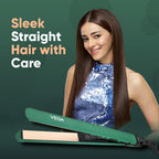 Vega Salon Smooth Hair Straightener for Women with Ceramic Coated Plates, Quick Heatup & Travel Friendly