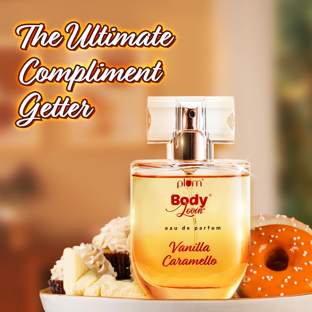 Plum BodyLovin' Vanilla Caramello Eau De Perfume (Parfum) 50 ml| Long-Lasting Gourmet Fragrance | Luxury Perfume for Women | Vanilla, Caramel &...