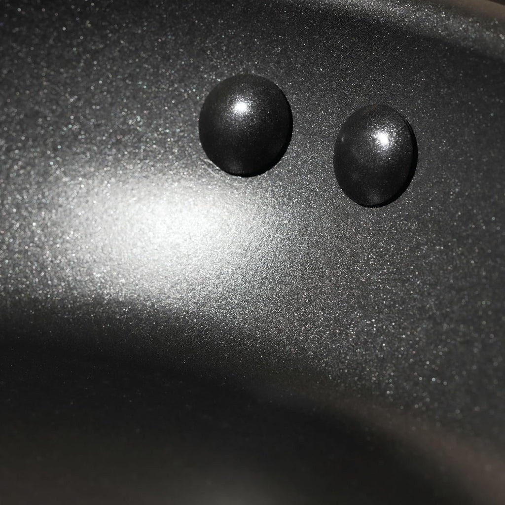 Meyer Midnight Hard Anodized Aluminium Non Stick Saucier Pan | 20cm/1.9L, Black