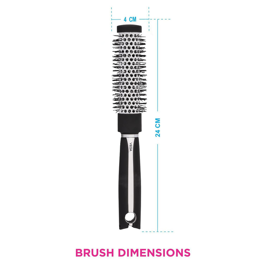 Vega Hot Curl Hair Brush (India's No.1* Hair Brush Brand) For Add Shine & Volume