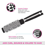 Vega Hot Curl Hair Brush (India's No.1* Hair Brush Brand) For Add Shine & Volume