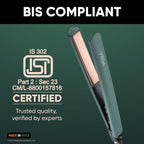 Vega Salon Smooth Hair Straightener for Women with Ceramic Coated Plates, Quick Heatup & Travel Friendly