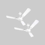 1200 mm FAN ENTICER ES MATT WHITE-CHROME